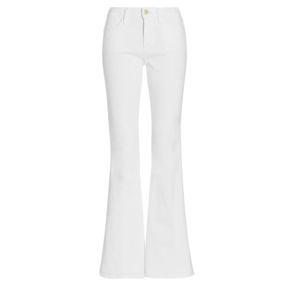 Frame Denim Le High Flare Jean in Blanc White Women's Size 29 - Picture 1 of 11